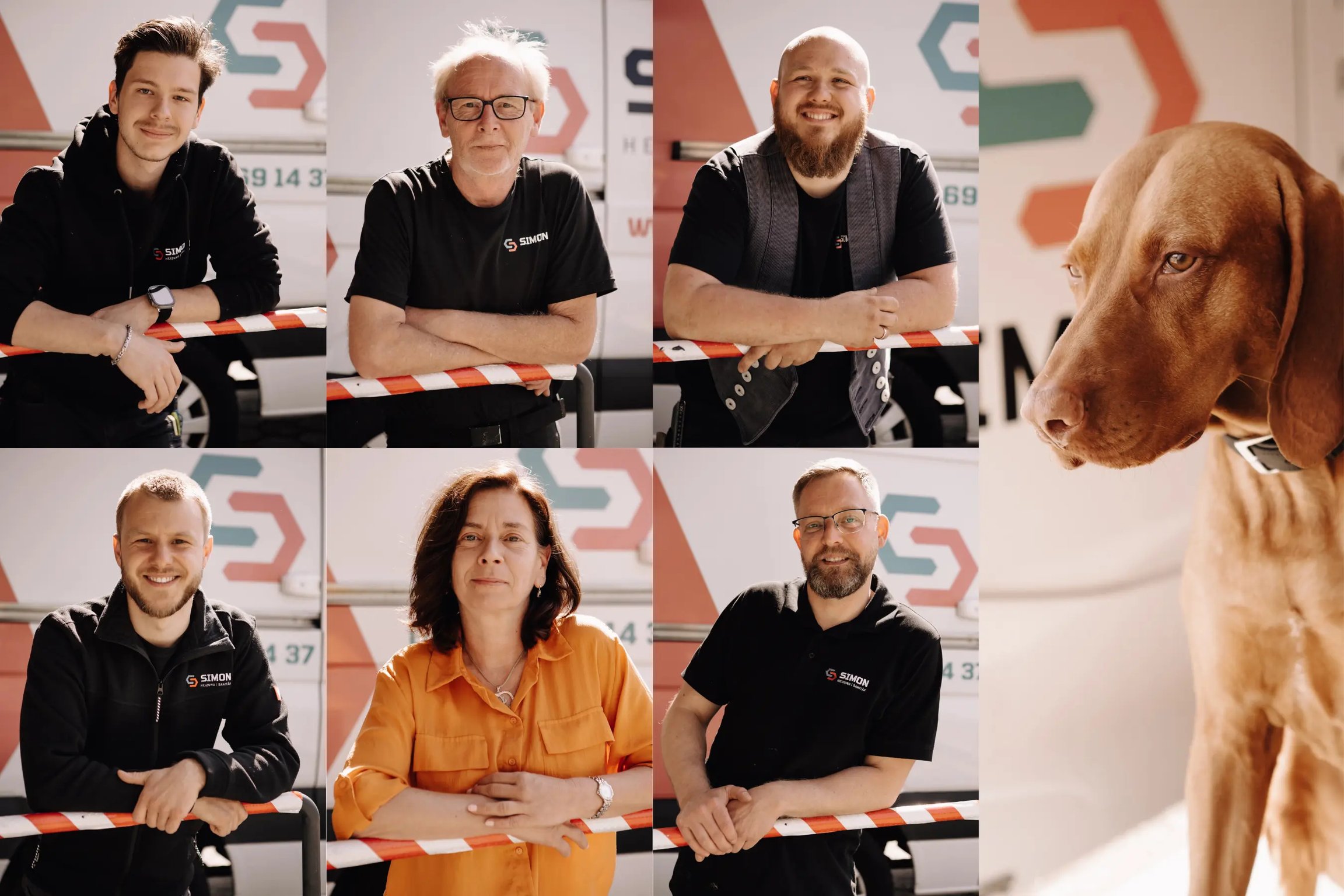 Porträts des Teams von Simon Heizung Sanitär